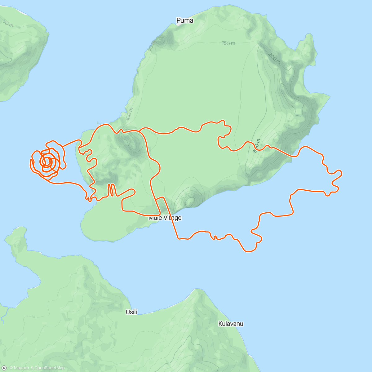 Mapa de la actividad, Zwift - Spiral into the Volcano in Watopia