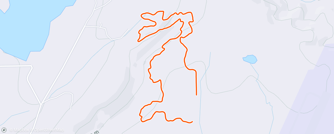 Map of the activity, Short Cloman Run
