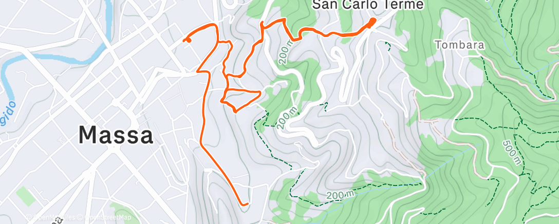 Карта физической активности (Camminata mattutina)