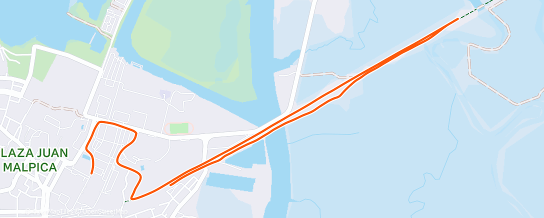 Map of the activity, Morning Run