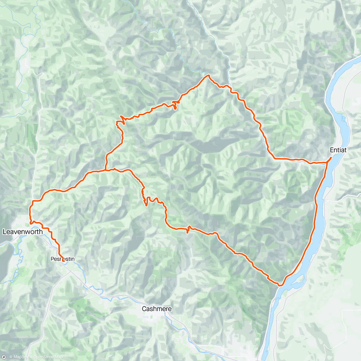 Карта физической активности (Gf Leavenworth what an awesome day!)