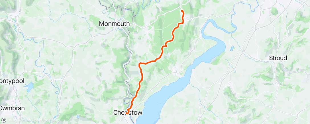 Map of the activity, Ride to sprung