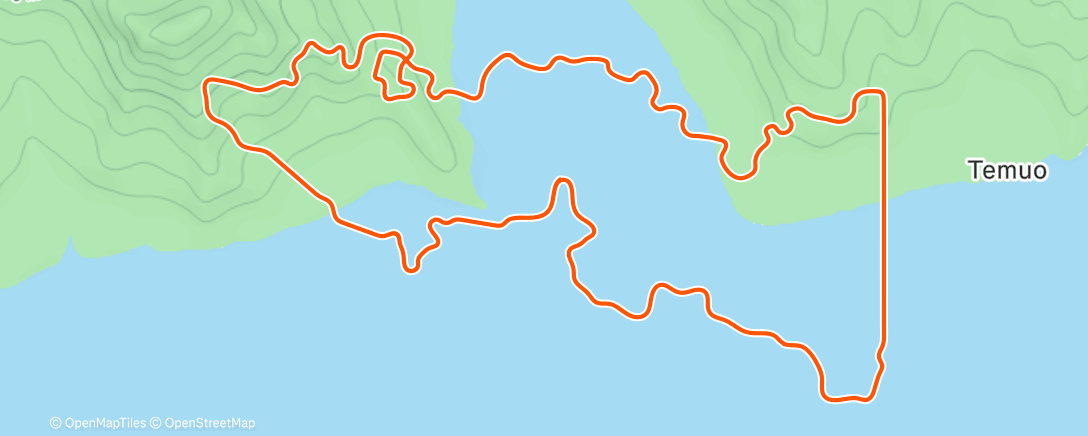 活动地图，Zwift - Coastal Crown Loop in Watopia
