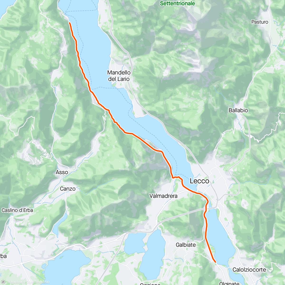 Map of the activity, ROUVY - Race: Along Lake Como | Italy