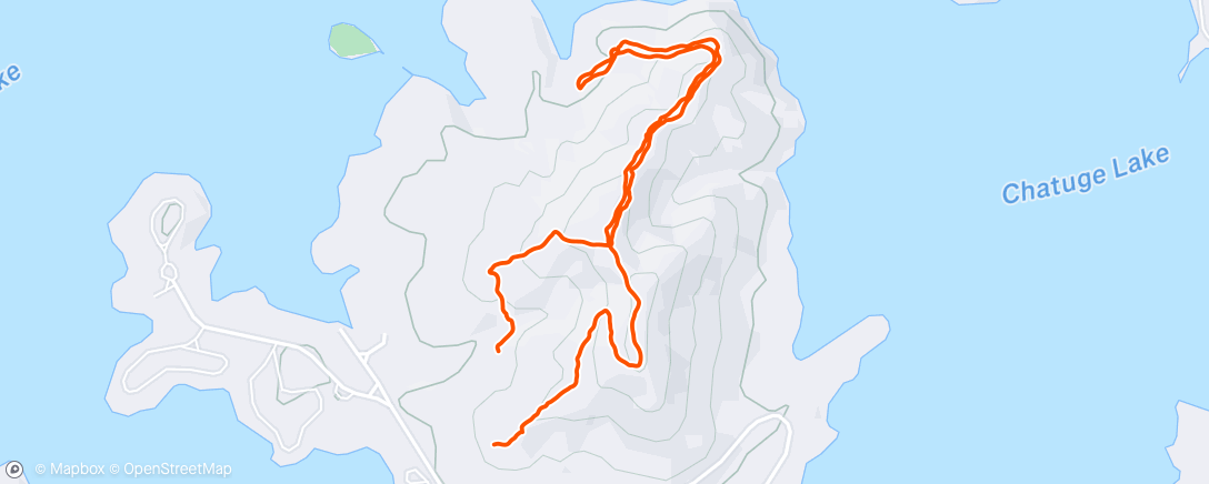 Map of the activity, Morning Hike