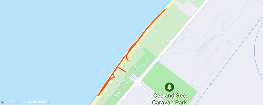 Map of the activity, Afternoon Walk