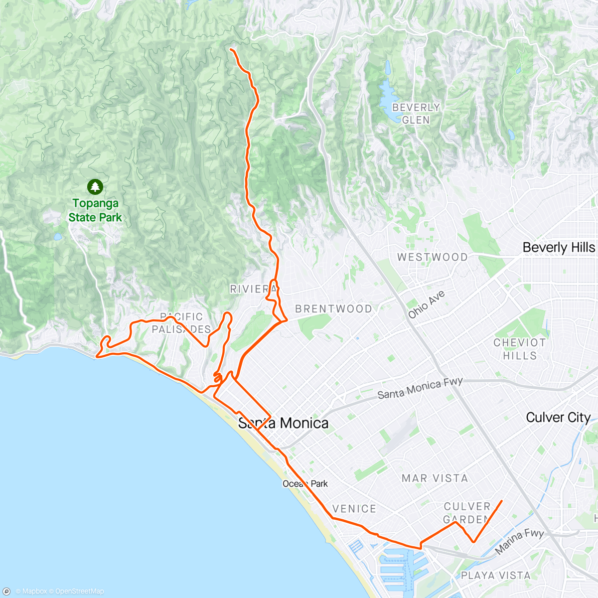 Map of the activity, Pedal Mafia