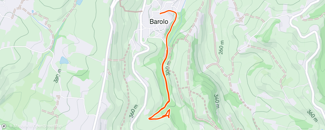Map of the activity, Afternoon Walk