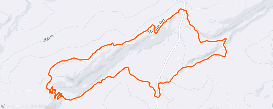 Mapa da atividade, Afternoon Mountain Bike Ride