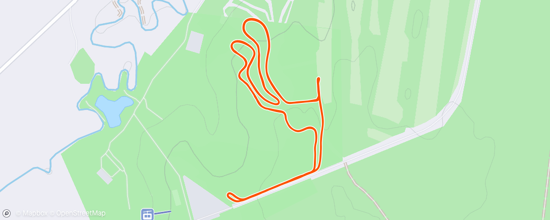 Map of the activity, Morning Nordic Ski