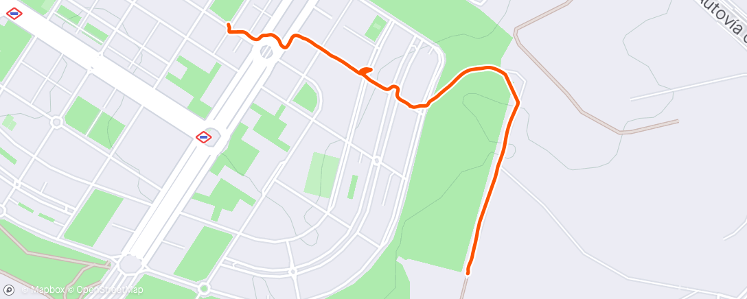 Mapa de la actividad, Bicicleta a la hora del almuerzo