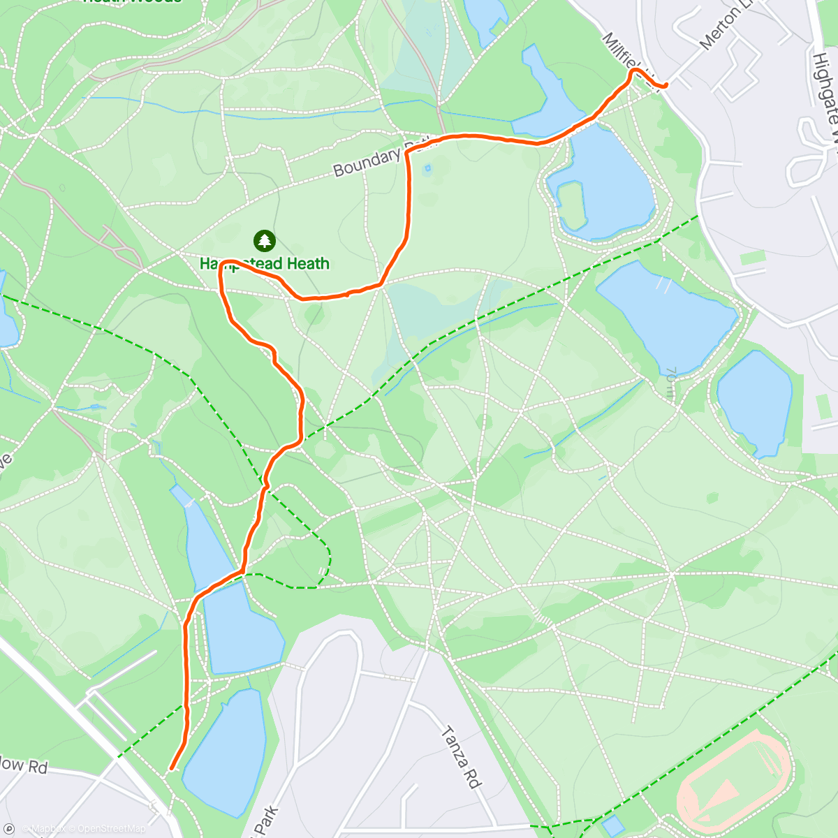 Mapa da atividade, A walk in the park