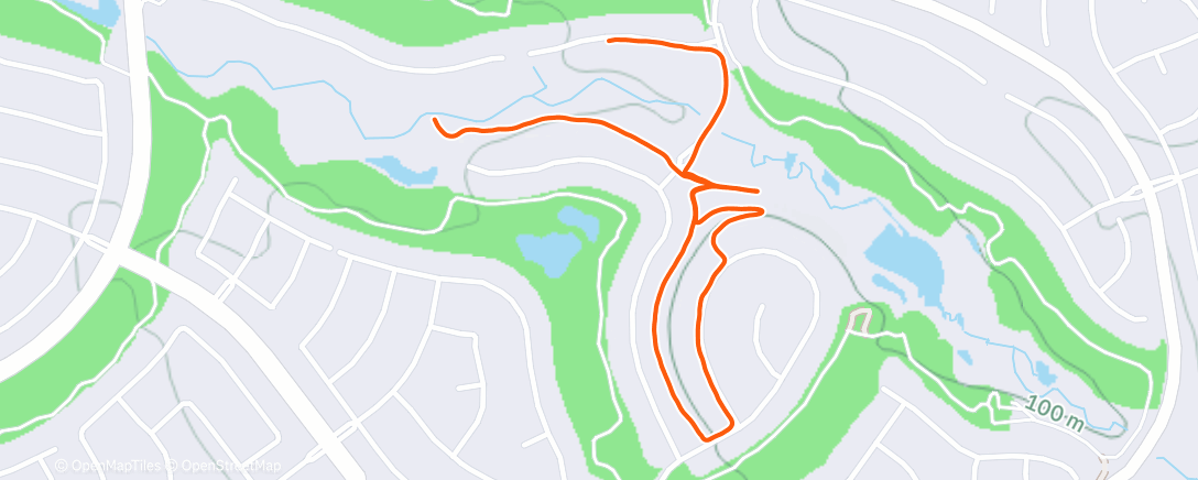 Map of the activity, Night Walk