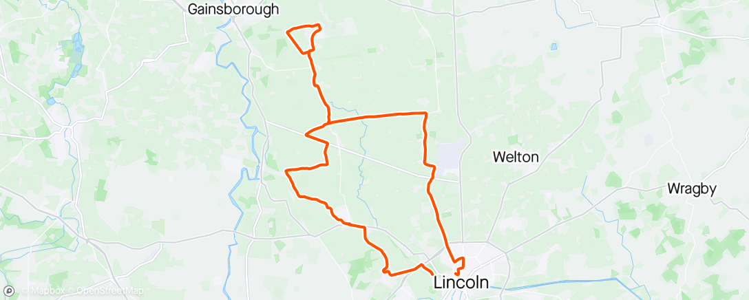 Map of the activity, Squally ride