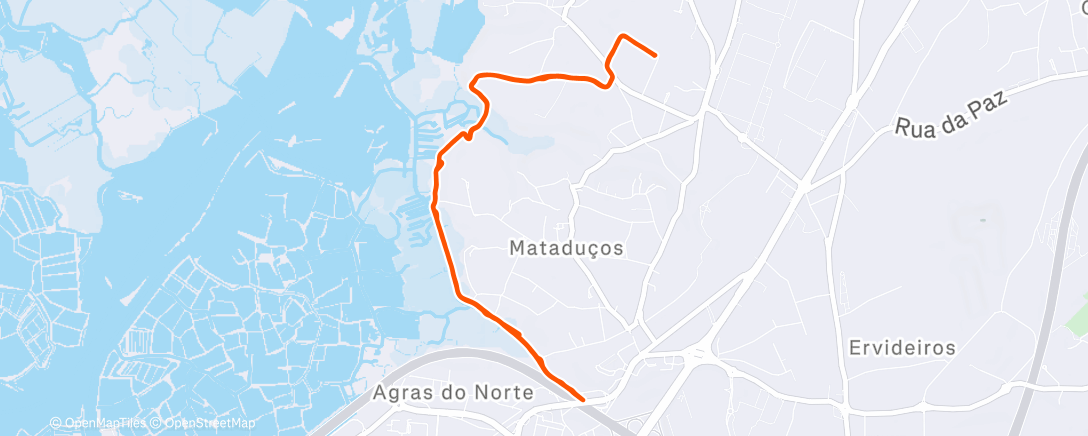 Map of the activity, Saturday Morning Run