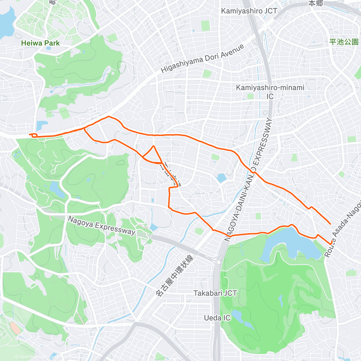 Карта физической активности (今年最後のインターラン)