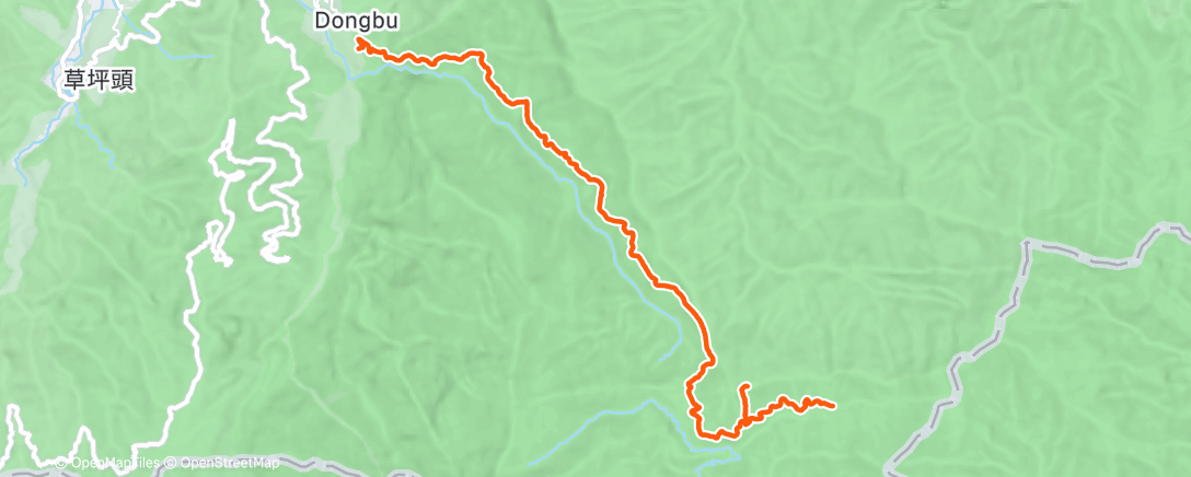 Map of the activity, 晚間步行