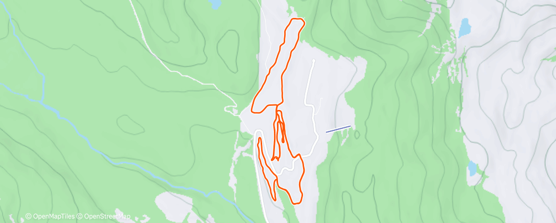 Map of the activity, Night Ski 🦉