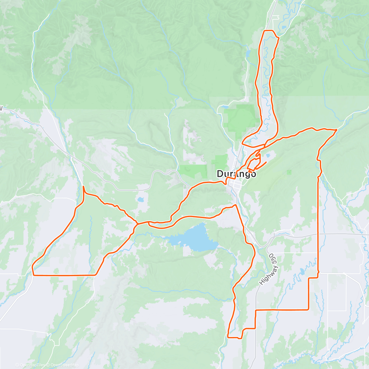 Map of the activity, First FLC team ride of the year