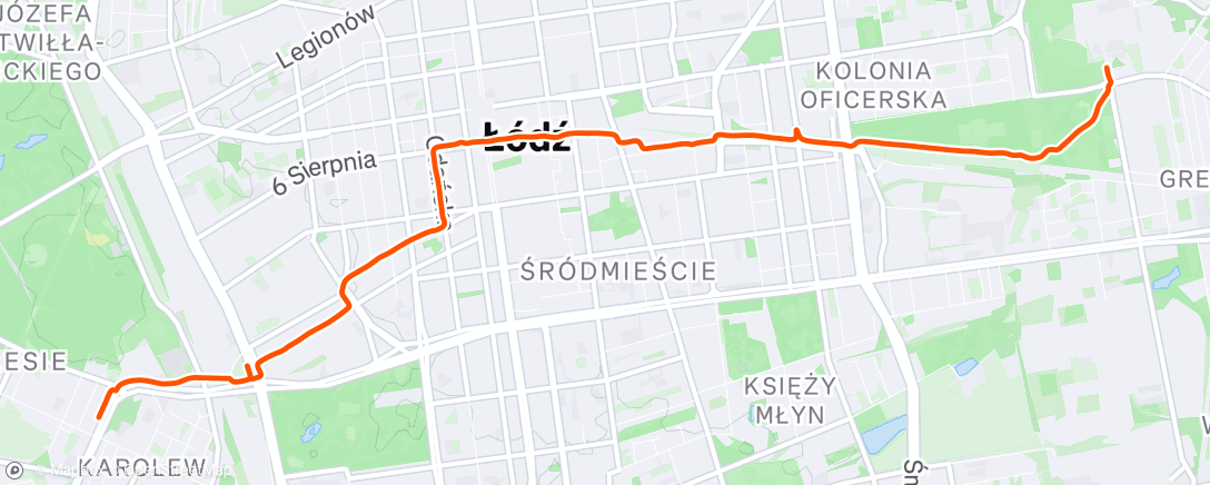 Map of the activity, Morning Ride