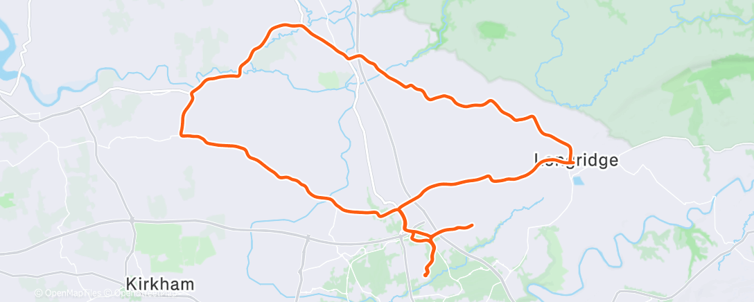 Map of the activity, Afternoon Ride