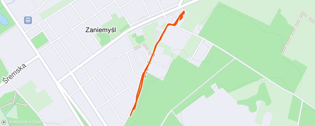 Map of the activity, Evening Walk