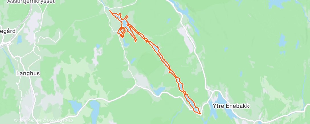 Map of the activity, NYTTÅRS-MILA PÅ LANGEN