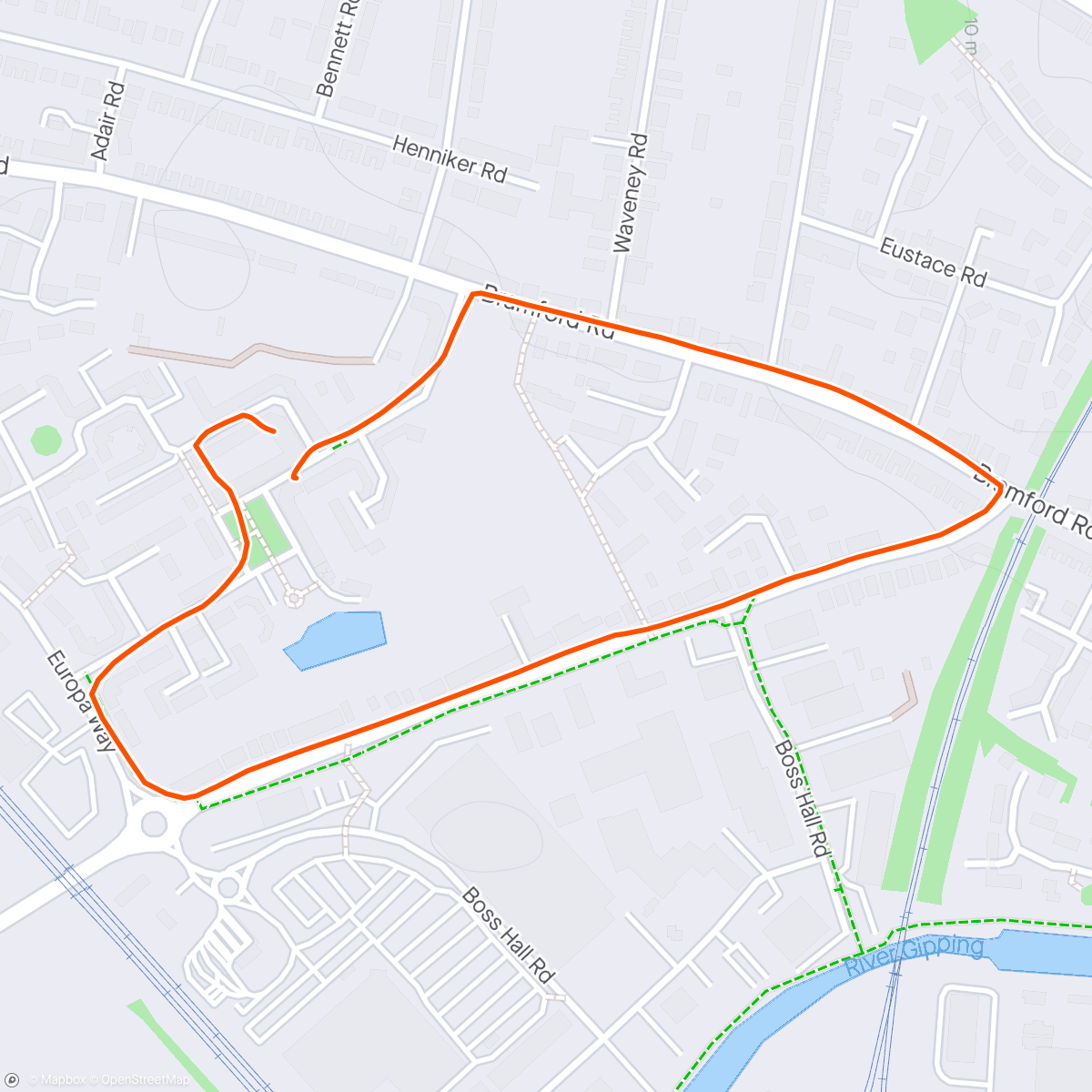 Mapa de la actividad, Benchmark Run