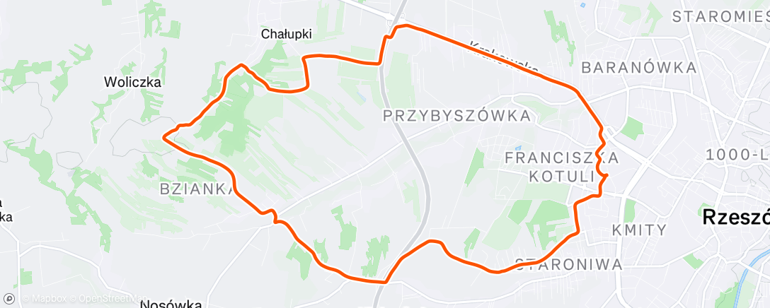 Map of the activity, Lunch Ride