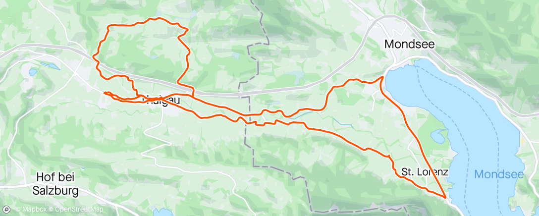 Map of the activity, Pre Workout Ride
