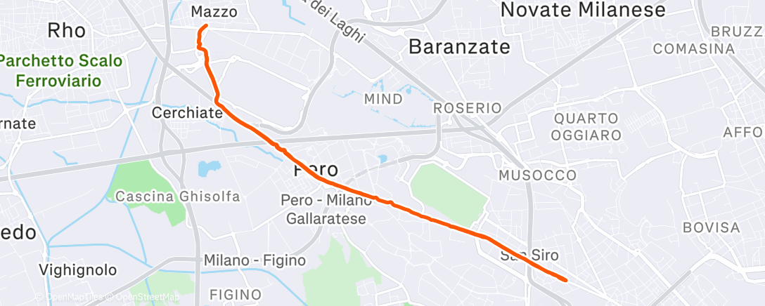 Карта физической активности (Carrera de tarde)