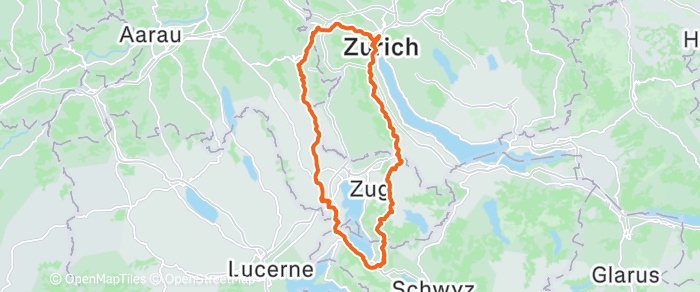 Route map of Goldau Loop