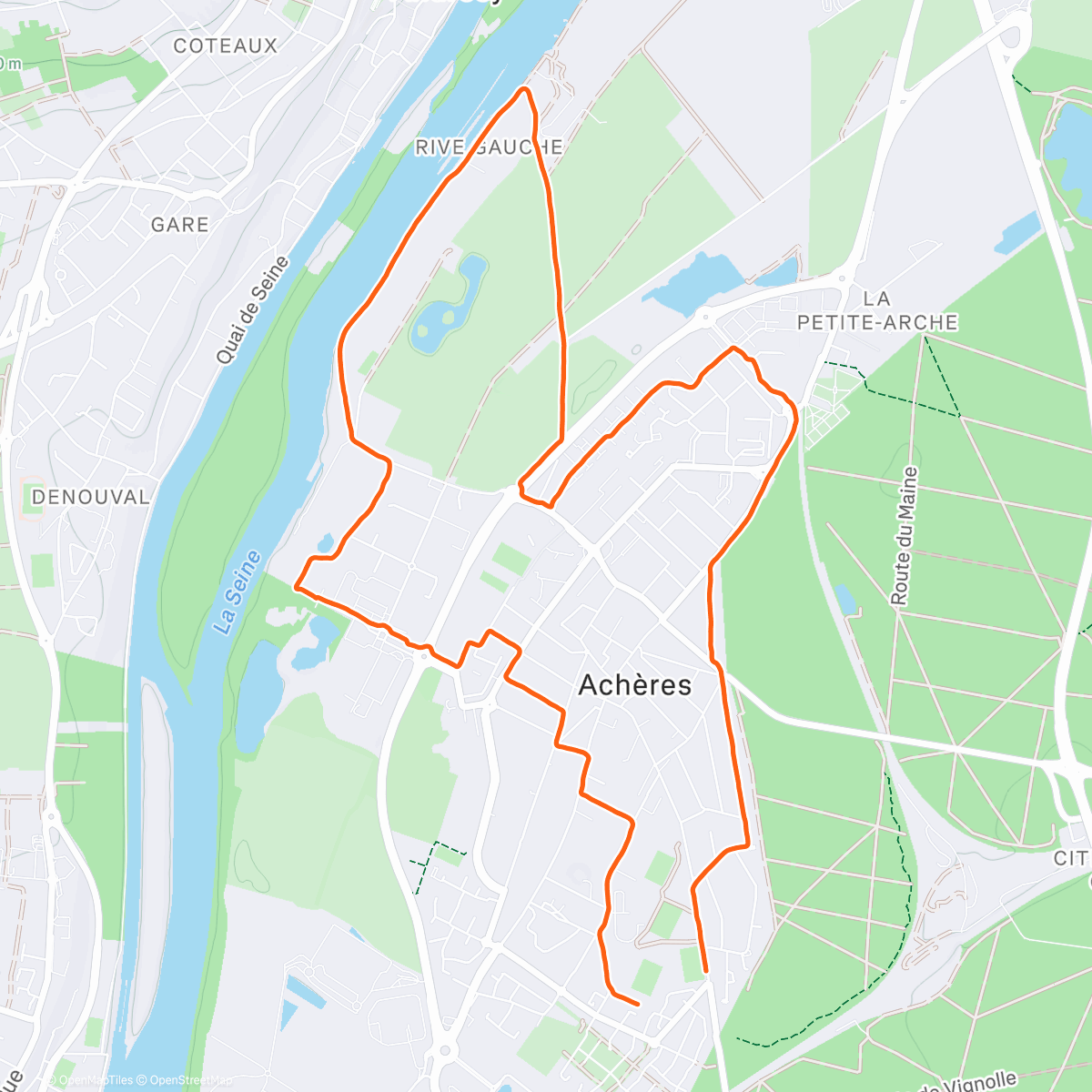 Map of the activity, Les Berges avec 🩷 la der 2025