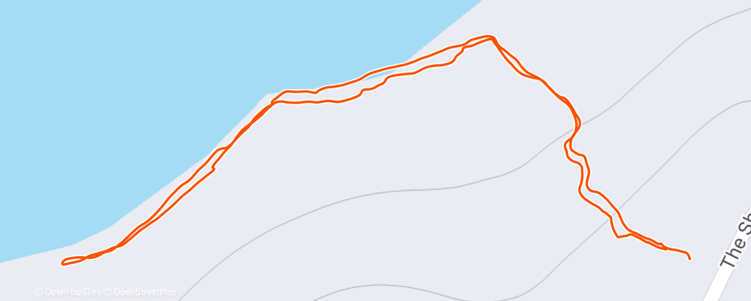 Map of the activity, Afternoon Hike