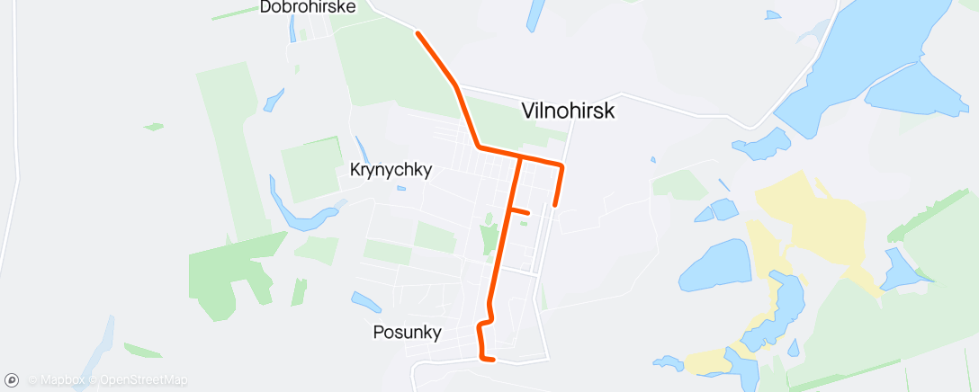Mapa da atividade, Вечерний велозаезд