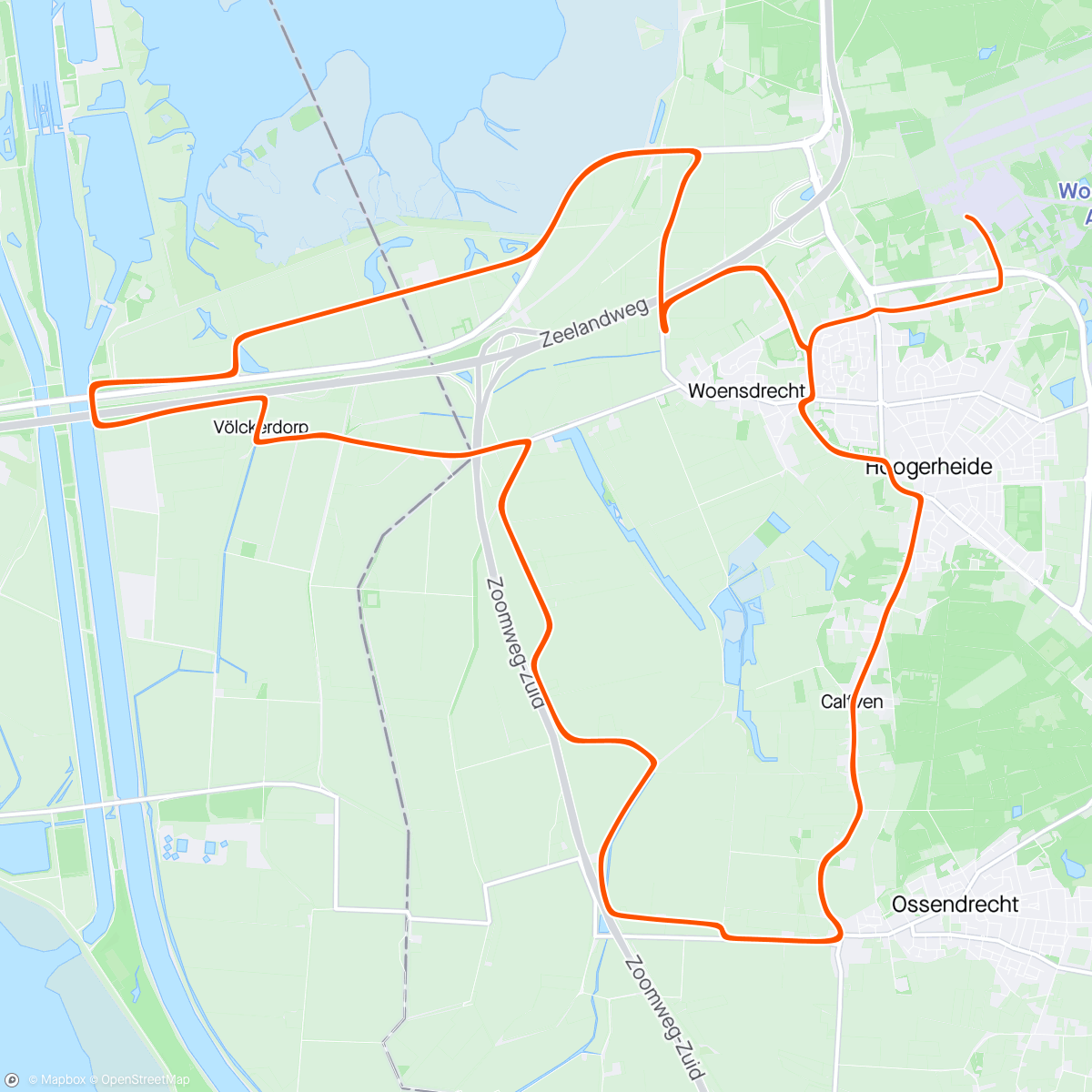 Map of the activity, Koers 🥳 in Woensdrecht 💨