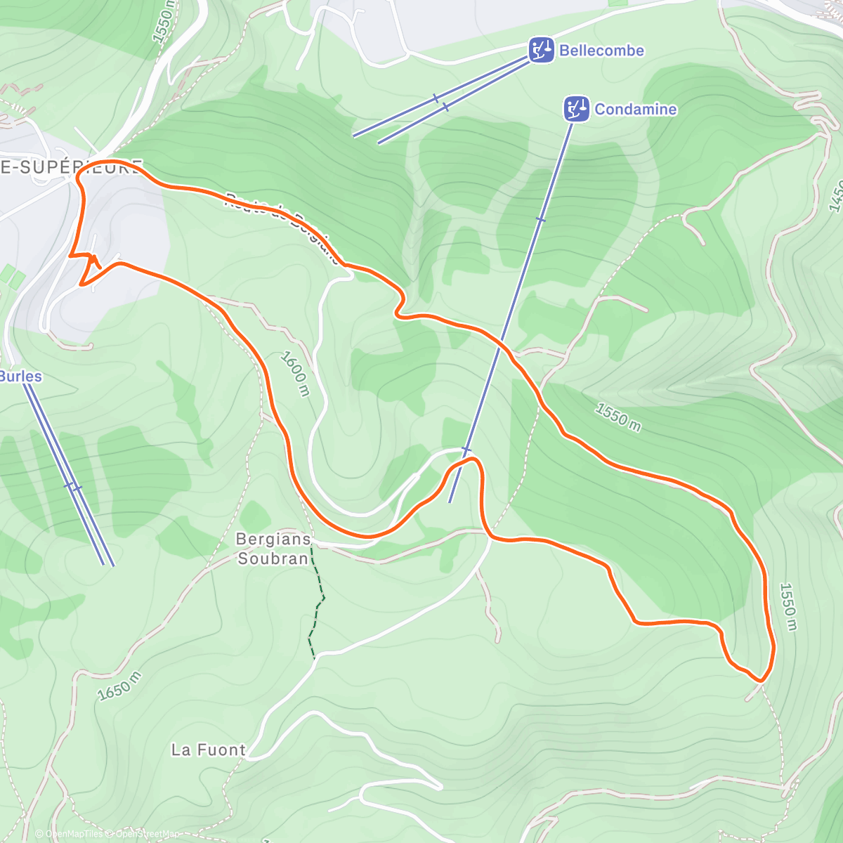 Map of the activity, Fraiiiiche