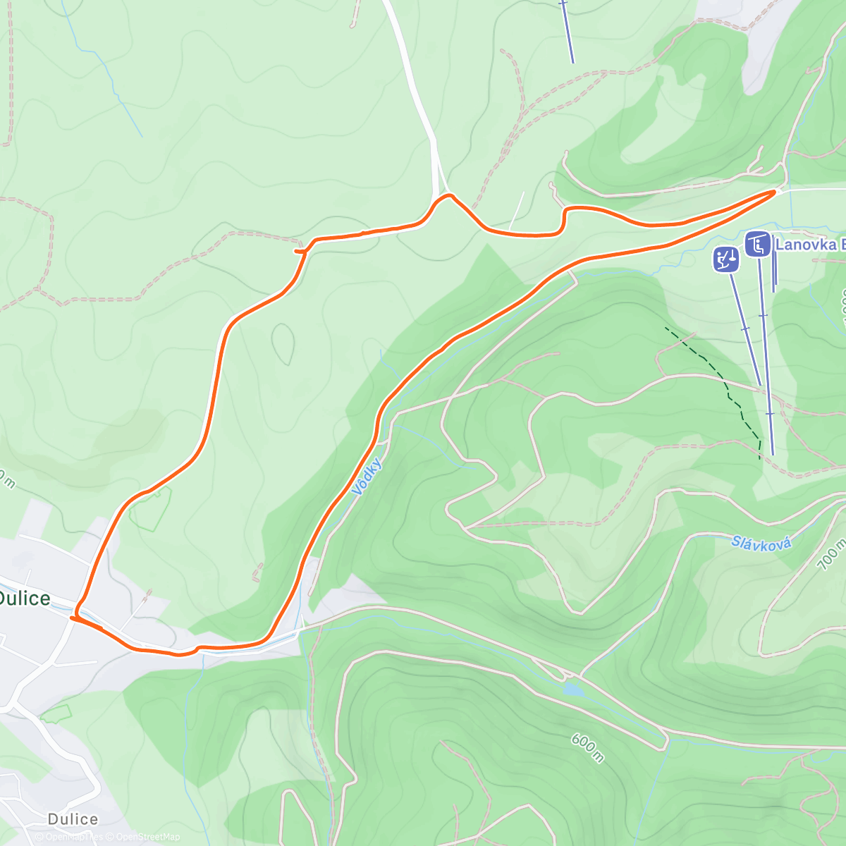 Map of the activity, Afternoon Walk🩵