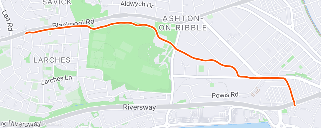 Map of the activity, Morning Hike