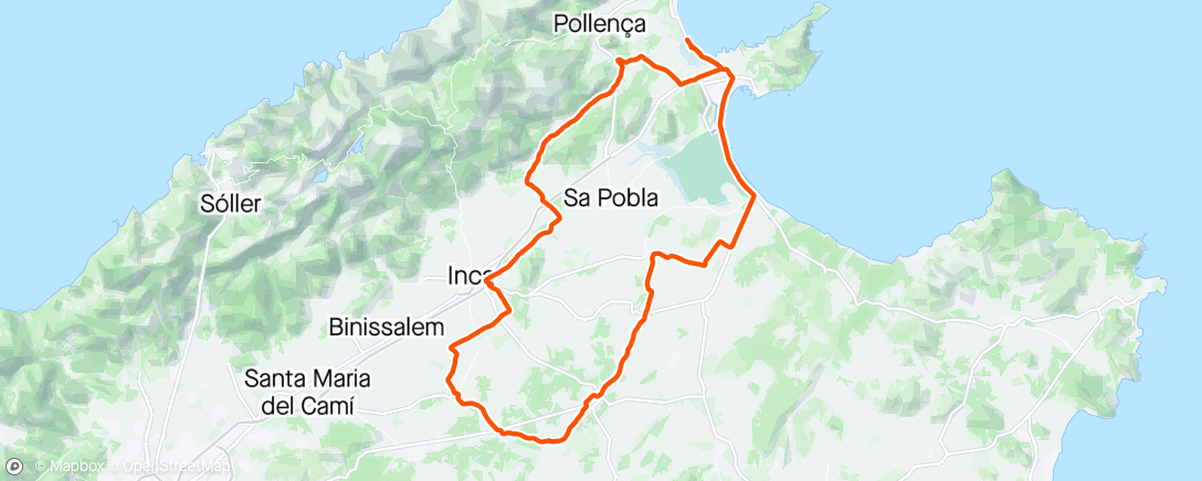 Map of the activity, Last Ride in Mallorca for this Year!
