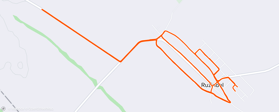 Map of the activity, Lunch Run