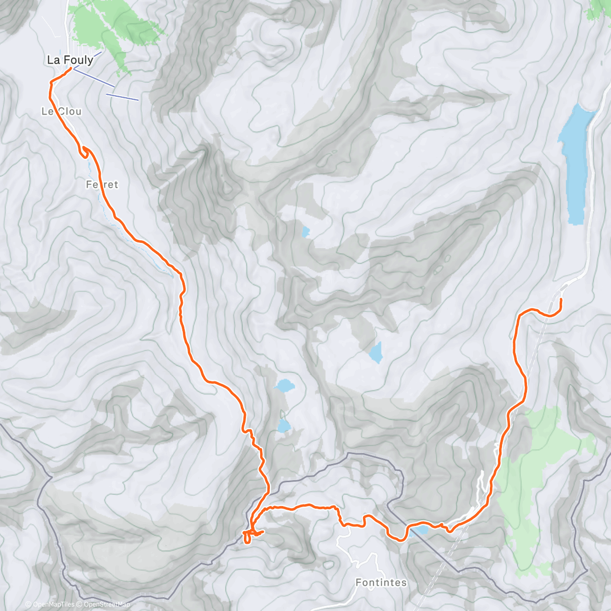 Карта физической активности (Bouchons sur la Yosoroute)