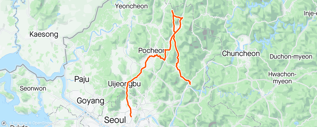 Map of the activity, 로사 산정호수