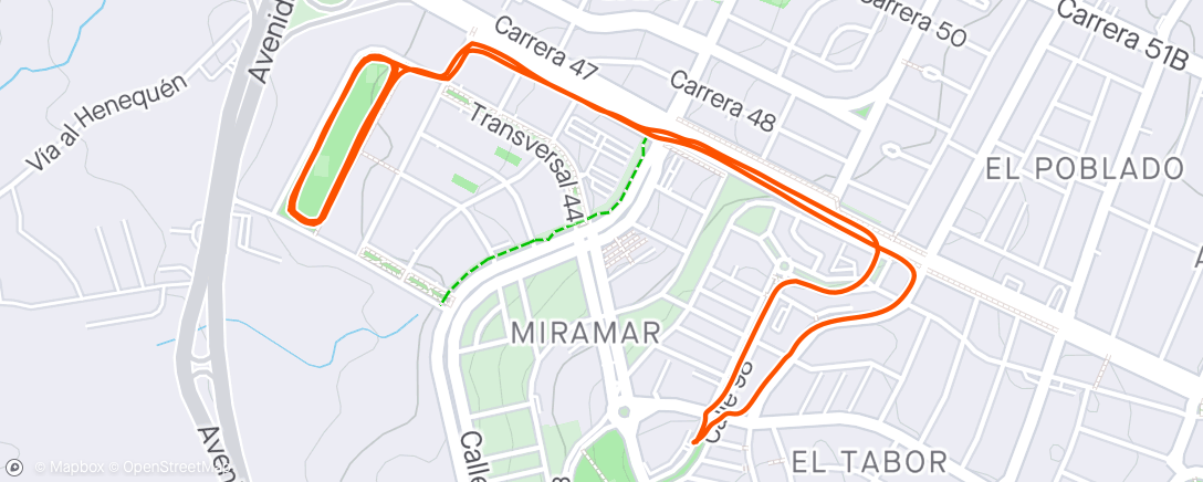 Map of the activity, Footing 🏃