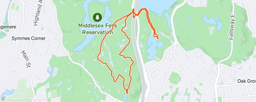 Map of the activity, Adventure Fells