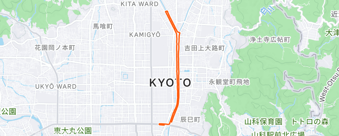 Map of the activity, SAYONARA KYOTO