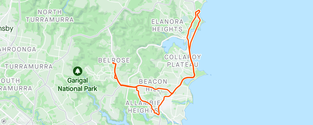 Map of the activity, Morning Ride 🤩