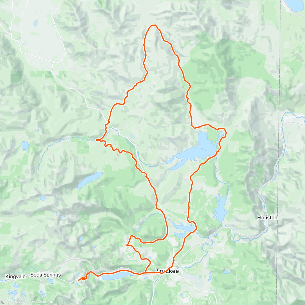 Map of the activity, Gravel is more fun on a mountain bike