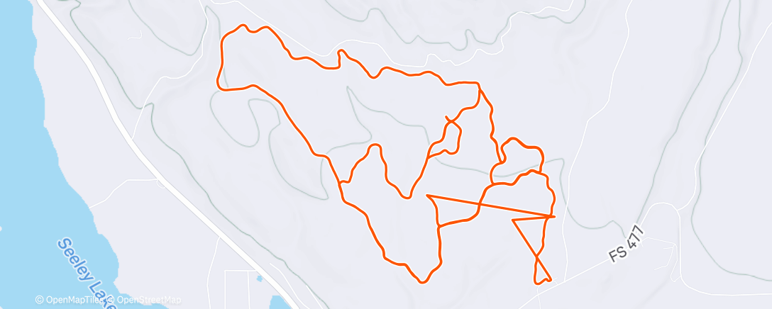 Map of the activity, Afternoon Nordic Ski