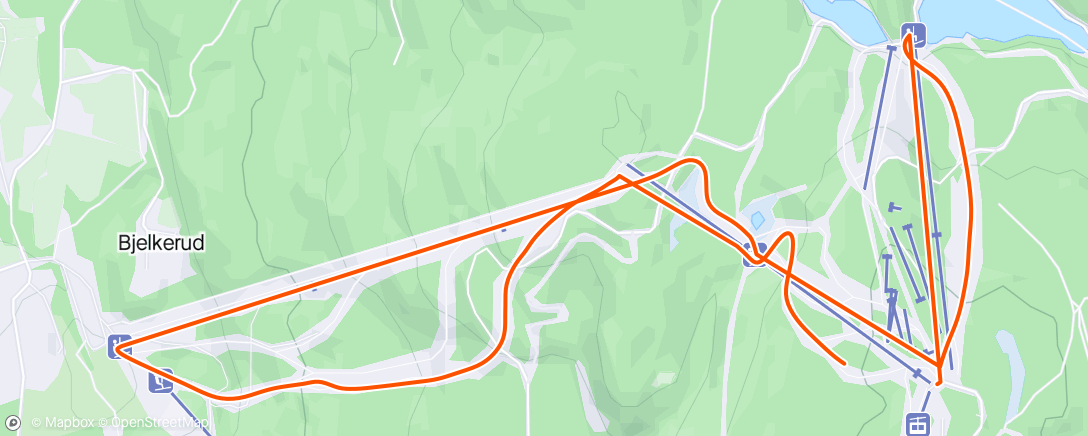 Map of the activity, Night Alpine Ski